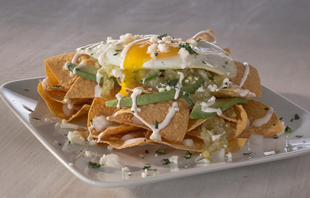  Chilaquiles Verdes With Fried Eggs