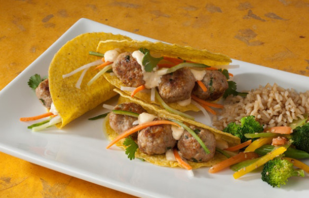 Vietnamese Meatball Tacos