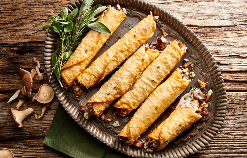 Truffled Mushroom Taquitos