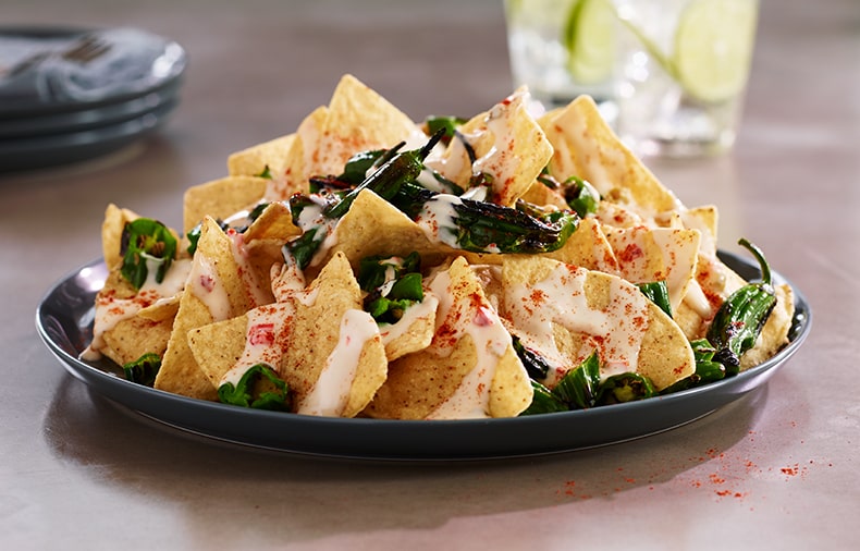 White Cheddar & Shishito Nachos