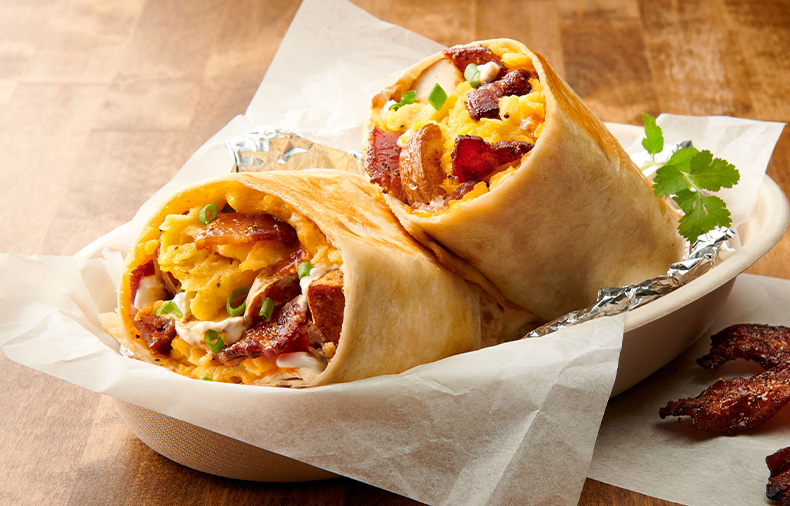 Ghost Pepper & Maple Bacon Breakfast Burrito